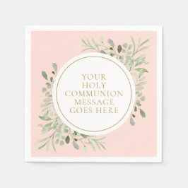 聖体緑の赤面ピンク スタンダードカクテルナプキン