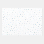 聖体青い十字ハートと点 ラッピングペーパーシート (正面3)