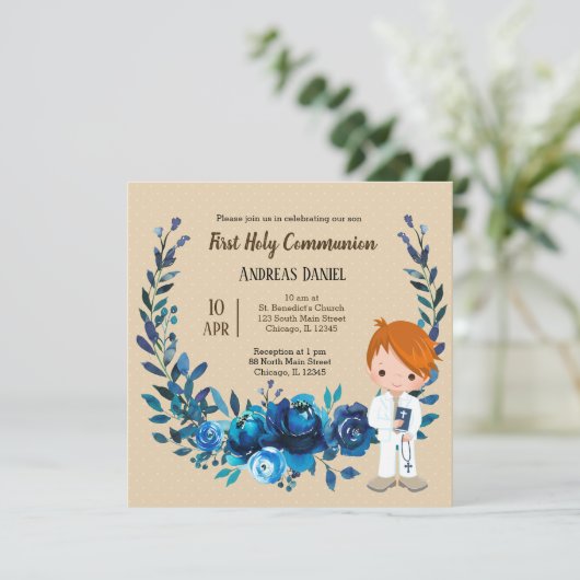 聖体青リース 招待状 (スタンド正面)