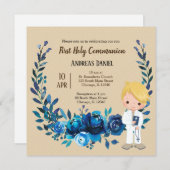 聖体青リース 招待状 (正面/裏面)