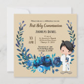 聖体青リース 招待状 (正面)