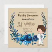 聖体青リース 招待状 (正面/裏面)