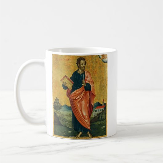 聖使徒バルトロマイの美術 コーヒーマグカップ (左)