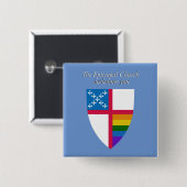 聖公会はプライドLGBTピンを歓迎 缶バッジ (正面&裏面)