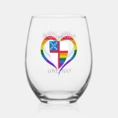 聖公会はワイングラスを愛している ステムなしワイングラス (裏面)