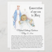 聖別ベビー息子賛美ヴァージンマリー シーズンカード (正面/裏面)