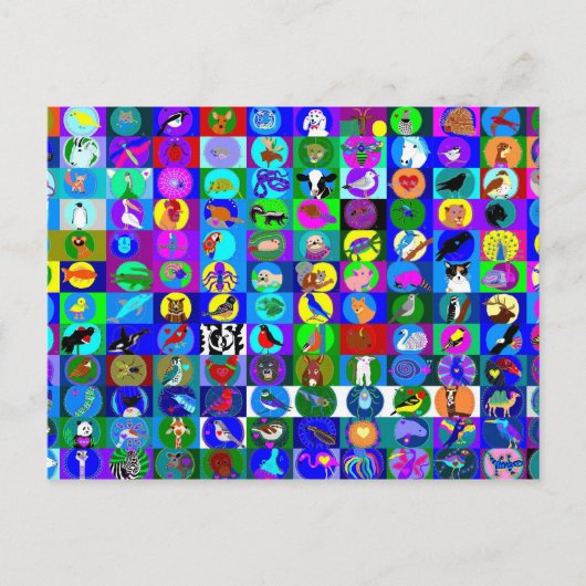 聖動物歌はがき ポストカード (正面)