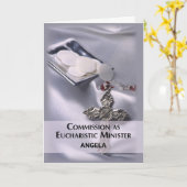 聖務大臣委員名前をカスタムする カード (黄色い花)