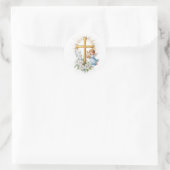 聖十字架とキューピッド・クリスチャン ラウンドシール (バッグ)