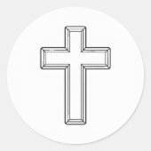 聖十字架と祈りの言葉 ラウンドシール (正面)