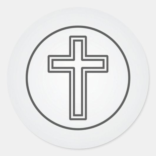 聖十字架と祈りの言葉 ラウンドシール (正面)