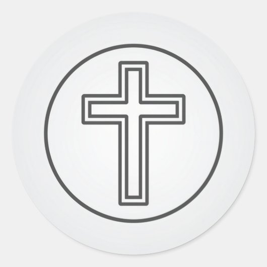 聖十字架と祈りの言葉 ラウンドシール (正面)