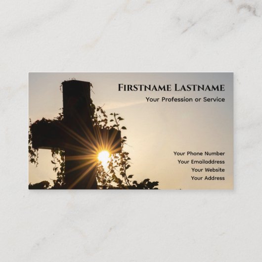 聖十字架エレガント葬者 名刺 (裏面)