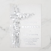 聖十字洗礼銀箔招待状 箔招待状 (正面)