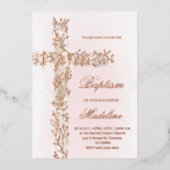 聖十字洗礼 箔招待状 (正面)