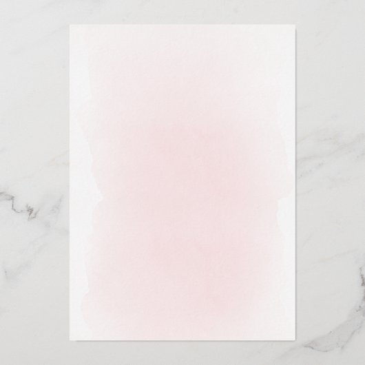 聖十字洗礼 箔招待状 (裏面)