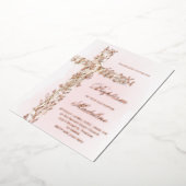 聖十字洗礼 箔招待状 (回転した状態)