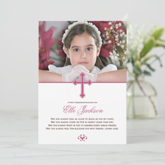聖十字第一聖体写真記念 カード (スタンド正面)