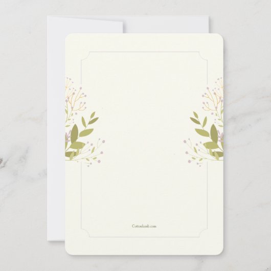 聖十字第一聖餐式ピンク 招待状 (裏面)