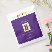 聖十字紫色の宗教パーティー フェイバーバッグ (封をした状態)