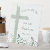 聖十字緑バプテスマ 台座サイン (インサイチュ)