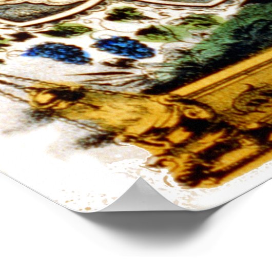 聖十字路 – 1856 ポスター (角)