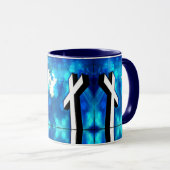 聖十字青空スパークルセラミックタイル マグカップ (正面右)