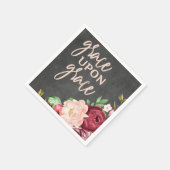 聖句グレース・オン・グレース・スクエア スタンダードカクテルナプキン (角)