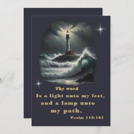 聖句 招待状 (正面/裏面)