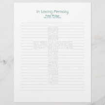 聖句John14葬儀本フィラーページ – 1