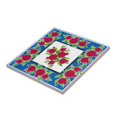 聖地で作られたザクロのデコールタイル タイル (側面)