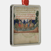 聖地に供給を持って行くボートの人 メタルオーナメント (右)