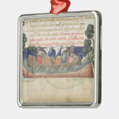 聖地に供給を持って行くボートの人 メタルオーナメント (左)