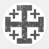 聖地のグランジ十字架 ラウンドシール (正面)
