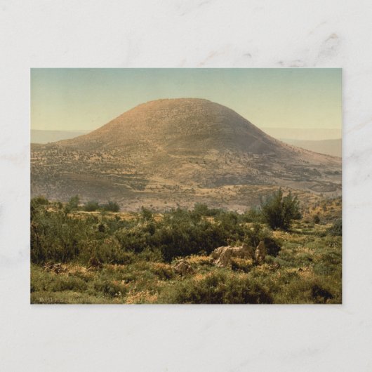 聖地のタブ山の古いカラー写真 ポストカード (正面)