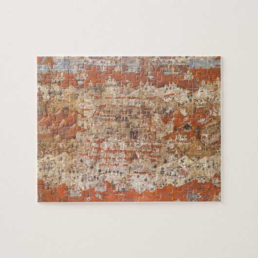 聖地のパレスチナの15世紀な地形 ジグソーパズル (横)