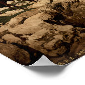 聖地のベドウィンの古い写真 ポスター (角)