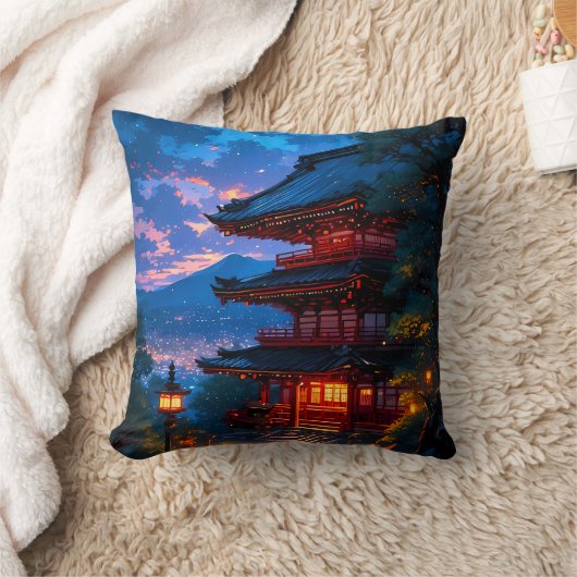 聖地の夜 クッション (ブランケット)