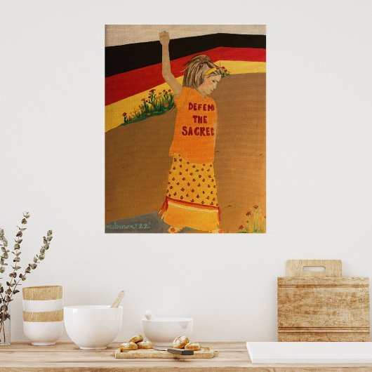 「聖地を守る」薬車ポスター ポスター (キッチン)