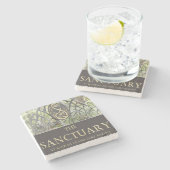 聖域、Kiawah Island、SC大理石の石造りのCoas ストーンコースター (横)