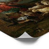 聖堂から商人たちを導くキリスト ポスター (角)