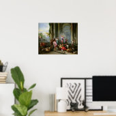 聖堂から商人たちを導くキリスト ポスター (ホームオフィス)