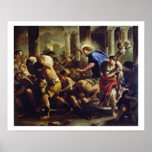 聖堂から商人たちを導くキリスト ポスター (正面)