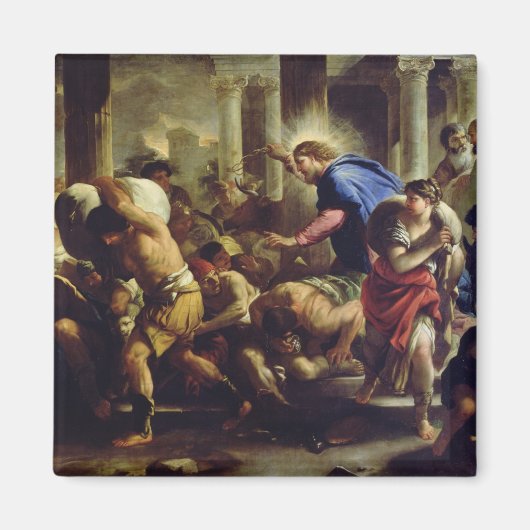 聖堂から商人たちを導くキリスト マグネット (正面)