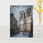 聖堂のクリスマス・カロラーズ カード (黄色い花)