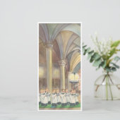 聖堂のヴィンテージクリスマス聖歌隊ボーイズ シーズンカード (スタンド正面)