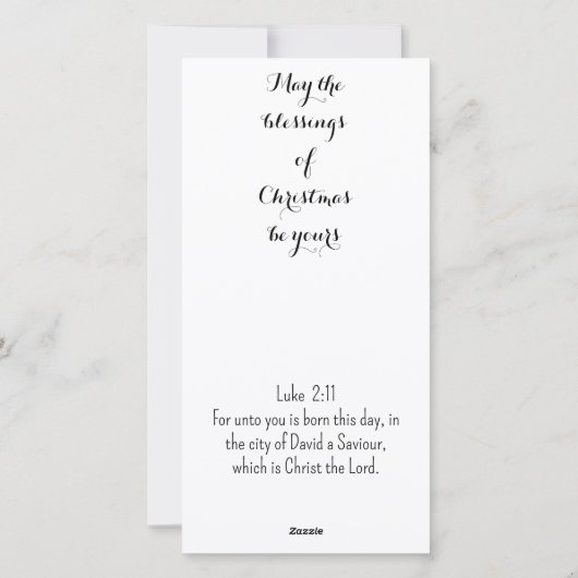 聖堂のヴィンテージクリスマス聖歌隊ボーイズ シーズンカード (裏面)