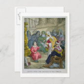 聖堂の中に医師がいるキリスト ポストカード (正面/裏面)