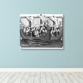 聖堂へのセントルイスの出発 キャンバスプリント (インサイチュ (ウッドフロア))