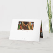 聖堂クリスマスへのイエスのプレゼンテーション シーズンカード (裏面)